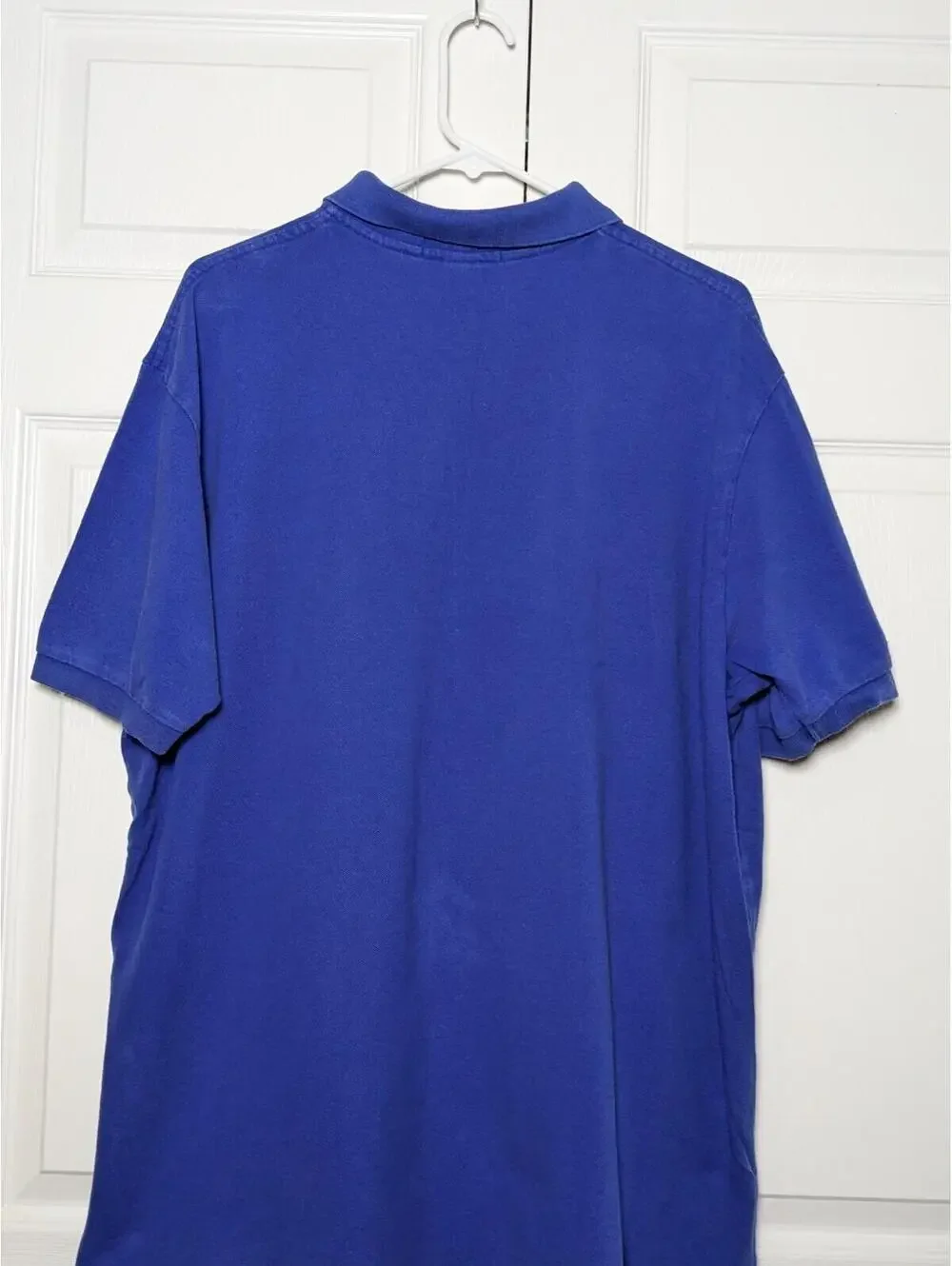 Polo by Ralph Lauren Men’s Polo Shirt, Blue w/ Orange Logo, Big & Tall Size XXL